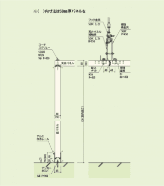 一般断面図-常温仕様 一般断面図-常温仕様